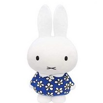 미피 대형 인형 45cm 꽃무늬 생일 일본 직배 봉제 애착 쿠션, 단일상품cm