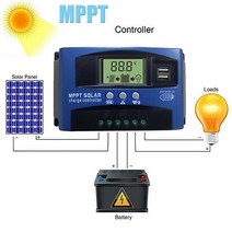 태양 MPPT 100A 60A 50A 40A 30A 충전 컨트롤러 듀얼 USB LCD 디스플레이 12V 24V 태양 전지 패널 충전기 레 귤 레이 터 부하|Solar Contr, [05] 100A