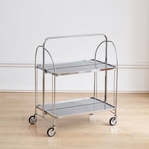 이동식 트롤리 폴딩 미니 컨테이너 선반 팬트리, C