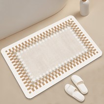 아필코 빨아쓰는 욕실 주방 논슬립 소프트 규조토 발매트, E, 1개