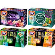 일본 바브 나이트 아로마 피스풀 허브 시트러스 입욕제 12정 4상자, 기본