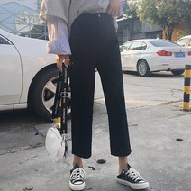 키가 작은 청바지 여성 가을 와이드 루즈핏 슬림핏 일자통바지 9부바지 2621535182