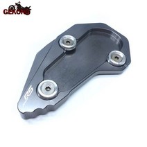 오토바이 리프트 오토바이 CNC 킥 스탠드 발 사이드 확장 패드 지지판 BMW R1200RS RS/R 2015-2018, 02 Titanium