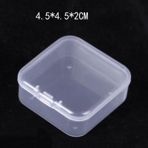 포토박스 카메라 152030pcs 광장 작은 보석 주최자 귀걸이 반지 비즈 스토리지, 4.5x4.5cm, 30개