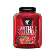 BSN 신타6 프리미엄 웨이 프로틴 유청 단백질 딸기맛 48 서빙 BCAA 아미노산 글루타민, 1개, 기본