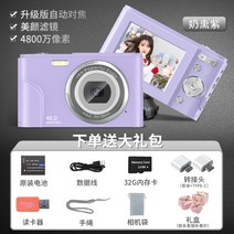 송전학생당 디지털카메라 캠퍼스 카드기 ccd 입문형 휴대용 고화질 vlog 카메라 여학생, E