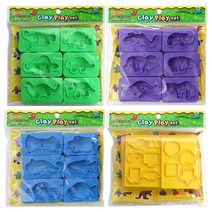 도너랜드 클레이플레이 세트 점토 바다친구 6종몰드, 30개