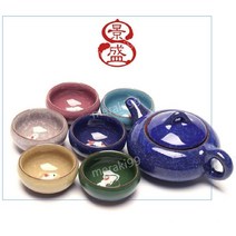 중국 전통 다기세트 다도세트 보이차 찻잔, 7개, B