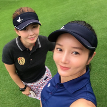 clunk 여성용 챙이 짧은 메쉬 골프 썬캡바이저, 네이비