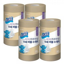 스카트 THE버블수세미 롤형 베이지30매 X4개, 단품