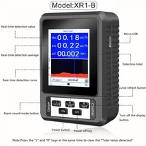 BR-9B 휴대용 검출기 개인 선량계 대리석 테스터 EMF 미터, XR1-B