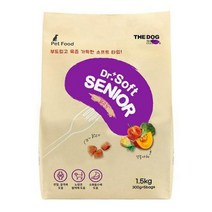 더독 닥터소프트 노령 프리미엄 소프트사료 치킨, 닭 × 1.5kg × 1개