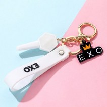 Impact Kpop GOT7 EXO NCT TWICE 실리카 젤 열쇠 고리 키 체인 라이트스틱 맞춤형 자동차 액세서리 선물, 11cm, A1004