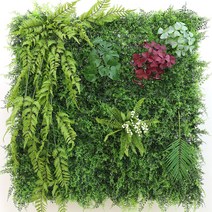 플랜트월 벽면 녹화 조화 행잉플랜트 고급형 허브라인 잔디 50cm X 50cm, 1개