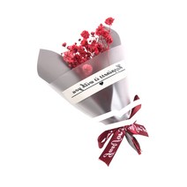 프리저브드 안개꽃 인테리어 미니꽃다발 아내 생일선물 드라이플라워, 핑크