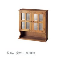 식탁위수납 미니 원목 그릇장 찻장 양념수납장, B타입(2문+대형+브라운컬러)