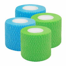 [파라오스포츠] 라텍스프리 저자극 뮬러 볼링 리프팅테이프 5cmx5m, 스카이x연두4개