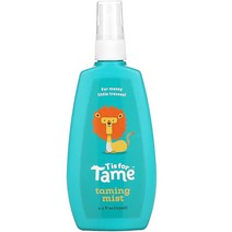 T is for Tame 헤어 테이밍 미스트 - 2023 새롭게 된 스프레이 메커니즘 침대 헤드 곱슬머리 날리기 컬 등 100% 천연 성분 미국에서 제작 쌍둥이 엄마가, 4.3 Fl Oz (Pack of 1)