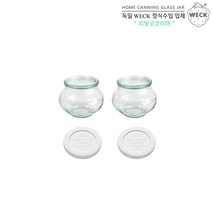 WECK 단지형 220ml(No.902) PE뚜껑 2개 세트, 단품