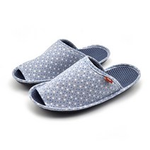 쿠션마루 도트 쿠션실내화 4가지 패턴디자인 거실화 쿠션슬리퍼 층간소음방지 실내화, 블루밍