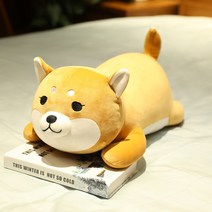 [새학기맞이 50% 반값세일] 네이처타임즈 안고자는 강아지 인형, 50cm, 눈 뜬 브라운