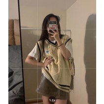 이승창 러블리 민소매 카디건 베스트 여성