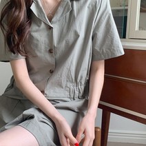 핏앤제이 ㅡ 두엉버포켓 허리밴딩 점프수트