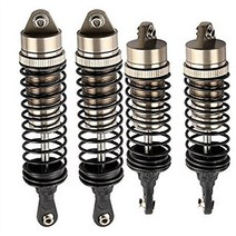 트랙 사스에 대한 충격 흡수 4 종 세트 업그레이드 4X4 짧은 카드 트랙 사스 슬래시 4X4에 대한 전면 및 후면 충격 흡수 댐퍼를 업그레이드 슬래시, 하나, 보여진 바와 같이