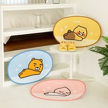 카카오프렌즈 / 극세사 러그 / 라이언 어피치 춘식이 / 극세사러그카페트 거실러그 원형러그 인테리어러그