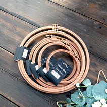 엔조이스티치/ 프리미엄 블랙라벨 원목수틀 6종 - 프랑스자수 십자수 퀼트, 105mm