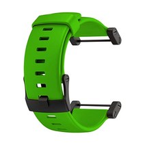 순토 코어 스트랩 그린 크러쉬 고무 밴드 블랙 버클