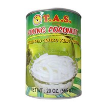 T.A.S Young Coconut Stripped in Syrup 영 코코넛 스트립 인 시럽, 565g, 1개