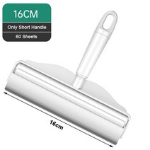 긴 손잡이 린트 롤러 브러시 애완 동물 헤어 리무버 개폐식 먼지 털 스틱 찢을 수 있는 옷 침대 제모, 16cm 교체