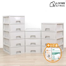 리빙앤트리 베이직 플라스틱서랍장 아이보리 3단 4단 5단 /5단 30900원, 베이직서랍장3단 아이보리