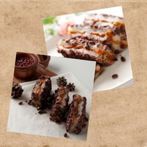 밥대신 떡 통팥 호박 시루떡 인절미 낱개포장, 호박떡1kg, 1kg