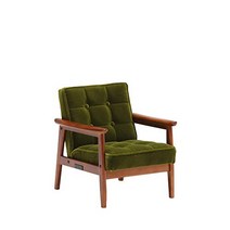 Karimoku 가리모쿠 W36120BWK 60 K Chair Standard Black Sofa 1인 2인, 1인용 + 천 커버 모켓 그린