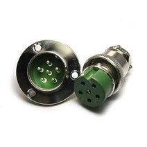 항공잭 25MM 날개타입 K-25-6핀 플러그 국내생산 원형커넥터 써큘러커넥터, 02_판넬