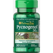 퓨리티 프로덕츠 피크노제놀 Purity Products Pycnogenol 30mg, capsules