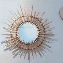 주택 아파트 전세 리모델링 벽장식 인테리어 거실 아트 장식 현관 집들이 선물, 태양 우드 색상 48cm