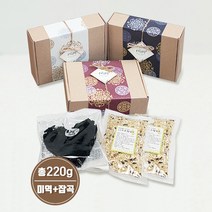 [은색초코]하트미역(20g)+잡곡(200g) 결혼답례품 돌잔치 조문 회사단체선물 시보해제 어린이집생일선물, 1박스, 현미+오색보리