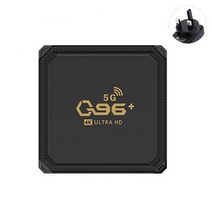 Q96 + 홈 시어터 4K H265 24G/5G 듀얼 와이파이 안드로이드 90 Hisilicon Hi3798M 스마트 TV 박스 셋톱 쿼, UK Plug-8GB-128GB