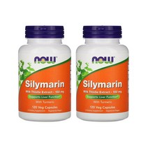 나우푸드Now Foods 실리마린 밀크시슬 추출물 150mg 베지 캡슐 120정, 120베지캡슐, 2개