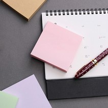 팝업 포스티지 크기 보관 사이즈 디스펜서 리필 핑크 100P 공시생 필수템 포스트지 큐브형 감성 뽑아쓰는 스티커 메모지 판촉 대용량 냉장고 리필용 휴대용 사무용 문구