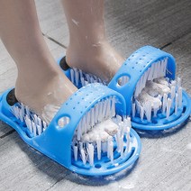 신신살롱 깨끗한 신발모양 발 세척솔 블루, 1개입, 1개