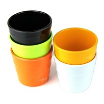 물컵 멜라민컵 업소용 식당용 칼라, 검정