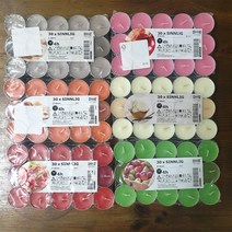 이케아 SINNLIG 미니 향초, 30개, 체리