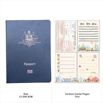 Prop Passport Notebook 크리 에이 티브 선물 촬영 시뮬레이션 여권 노트 문구 용품 학교 용품, 125x88mm, 오스트레일리아