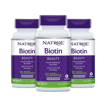 나트롤 3개X NATROL 비오틴 10000mcg 100정 바이오틴, 3개