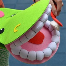 하마 기린 이닦기 펠트교구 만들기 DIY / 하마 기린2종류 / 세트구매시 5000원 / 이지펠트 만들기 DIY, 기린(16 x 23 cm)