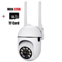 CCTV IP 카메라 2.4G + 5G 무선 WiFi 듀얼 밴드 HD 나이트 비전 보안 모니터링 모션 감지 CCTV YCC365 Plus, 02 Camera 32G SD Card